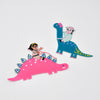 She-Rex Patch Bundle (Stegosaurus + Brontosaurus) - My-Tee Girls