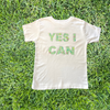 She-Rex YES I CAN Rhinestone T-Shirt (Green) - My-Tee Girls