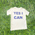 Astro Girl YES I CAN Rhinestone T-Shirt in White